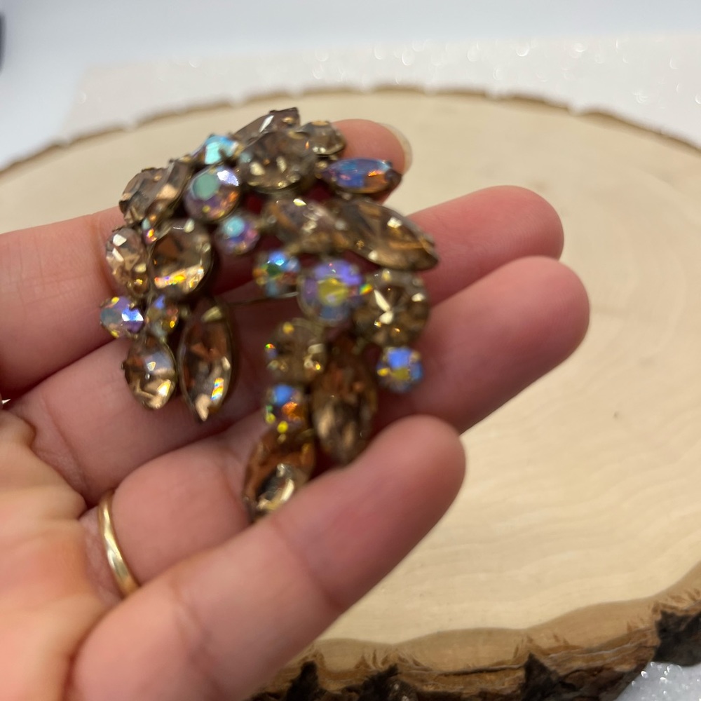 Regency Rhinestones Brooch 1950s Vintage Jewelry
